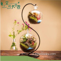 Woondecoratie Glazen terrarium met voet